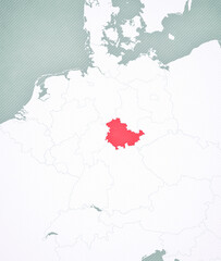 Map of Germany - Thuringia