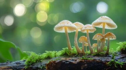 Fototapeta premium abstract mushroom in the forest