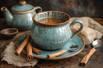 A Cozy Moment with Chai Tea