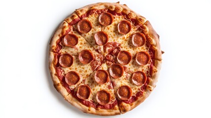 pizza isolated on white