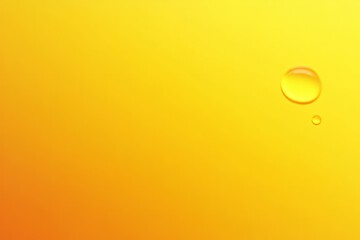 Yellow gradient background with water drop