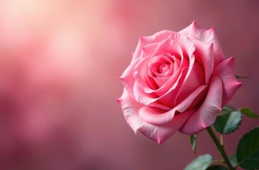 Fototapeta premium Charm of Roses in Bokeh Effect. Premium rose flower background for banners, posters, invitations and social media posts