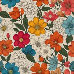 Blossoms in full bloom, each petal unfolding in a burst of color, bringing life and beauty to the world around them&mdash;a gentle reminder of nature's endless cycle of renewal and Generative AI 