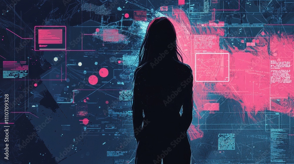 Poster interactive visuals for explaining behavior patterns in digital environments