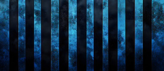 Blue and Black Striped Wall Design
