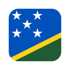 Solomon Islands flag rounded square icon