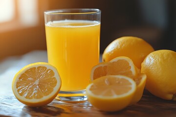 Refreshing Glass of Lemonade Delight