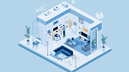 IoT communication in connected devices, efficient network setup