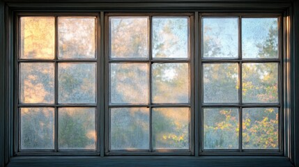 Fototapeta premium Vintage Window Restoration Expert Artistry in Restoring Historical Patterns and Achieving Clean Finishes We specialize in the meticulous restoration of antique windows, preserving their original