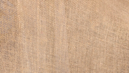 Natural sack texture brown canvas fabric design. EPS file. Vector illustration.