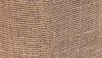brown burlap jute canvas texture background. 