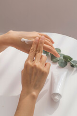 Cream formulations for the back of the hand