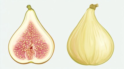 Obraz premium fig isolated on white