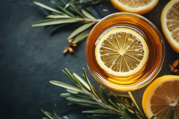 Refreshing Iced Green Tea with Lemon