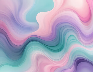 Pastel wave abstract