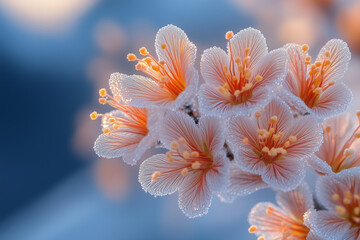 Fototapeta premium frost on a flower