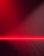 abstract red and black are light pattern with the gradient is the with floor wall metal texture soft tech diagonal background black dark sleek clean modern, glowing neon