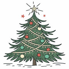 christmas tree illustration