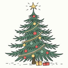 christmas tree illustration