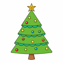 christmas tree illustration