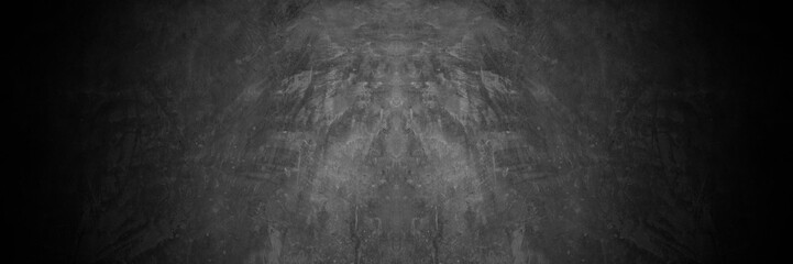 Naklejka premium Old wall texture smeared engine oil cement dark black gray background abstract grey color design are light with white gradient background.