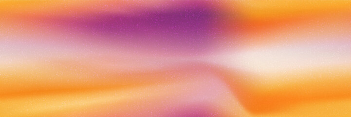 Soft seamless gradient with noise texture and contrast colors. Vibrant blurred bg with mesh and overaly pattern. Neon wallpaper. Vector illustration © Kusandra