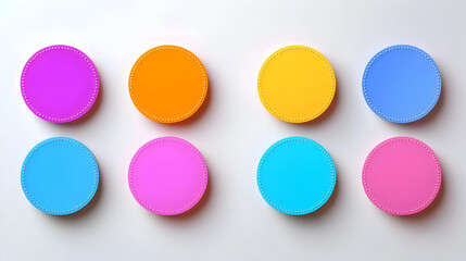 Colorful 3D Circles Background Illustration