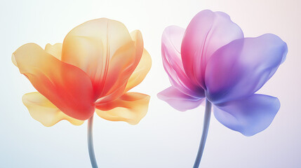 abstract background with flowers