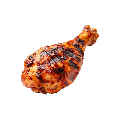 Roasted Chicken isolated on a transparent background. Grilled Chicken