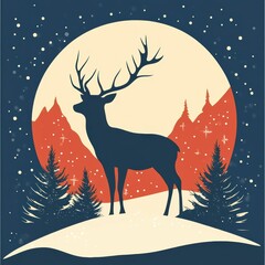 Winter holiday Christmas theme wallpaper. greeting card design background template.