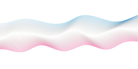 Abstract wavy lines Isolated background design. Wave modern stream transparent background.