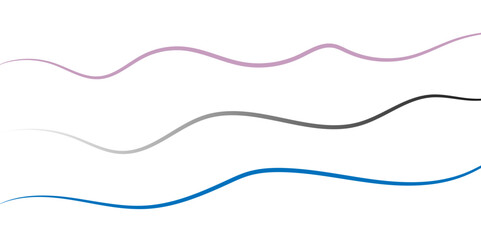 Abstract wavy lines Isolated background design. Wave modern stream transparent background.