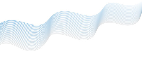 Abstract wavy lines Isolated background design. Wave modern stream transparent background.