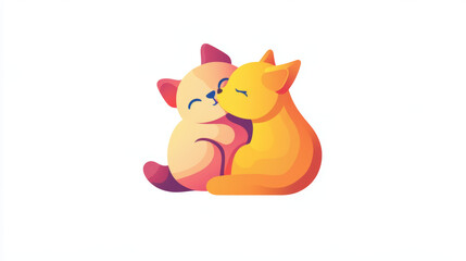 Fototapeta premium cat and dog