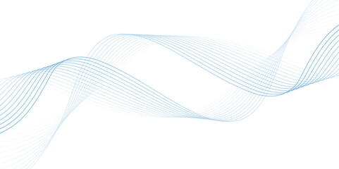 Abstract wavy lines Isolated background design. Wave modern stream transparent background.