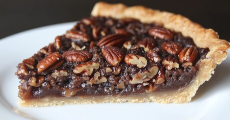 Pecan Nut Pie. AI generated illustration.