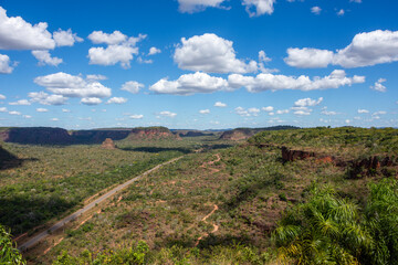 Fototapeta premium Landscape of Chapada das Mesas National `Park from Pedra Caida Tourist Complex - State of Maranhão, Brazil