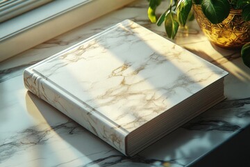 Elegant Marble Book Cover Design Inspiration for Creative Projects