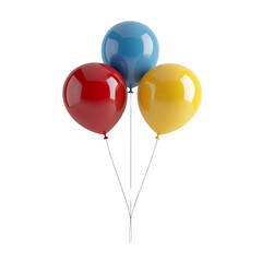 Three Colorful Balloons