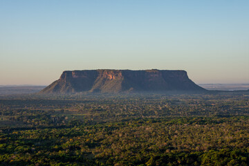 View of Morro do Chapéu (Hat Hill), a famous spot at Chapada das Mesas National Park - State of Maranhão, Brazil