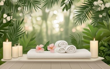 relax spa and christmas background