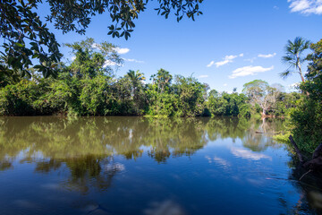View of Rio Farinha (Farinha River) at Chapada das Mesas National Park - State of Maranhão, Brazil