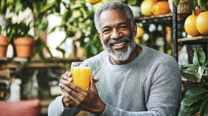 A man engaging in healthy lifestyle choices, such as exercise and nutrition, to promote prostate health awareness