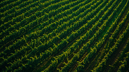 Stunning aerial view of Bordeaux vineyards, showcasing the lush, rolling landscape of vineyards