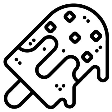 recommend clip art: illustration of a popsicle