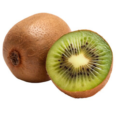 Obraz premium Fresh kiwi png isolated on white background