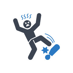 Tripping Danger Icon