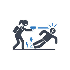Obraz premium Self Defense Action Icon