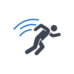 Fast Running Motion Icon