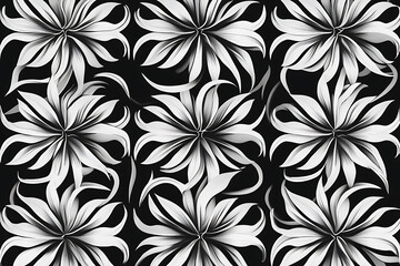 Fototapeta premium Grey pattern art work, seamless pattern background, Pattern design in Art Illustration,